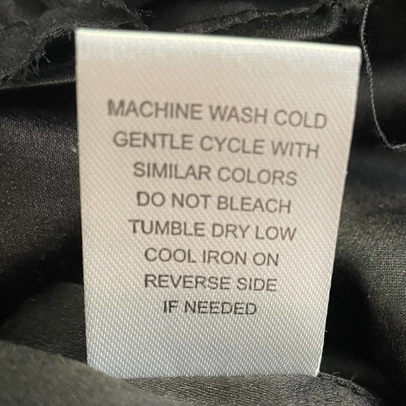 Modcloth Knitted Dove Large Silk Ragged Ruffle Dress Black Sleeveless Re… - Picture 8 of 8